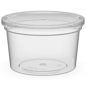 Контейнер пластиковый круглый d96 мм, 250 мл прозрачный