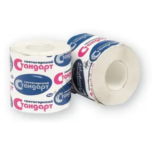 Бумага туалетная Советский Стандарт 1 слойная серая 
