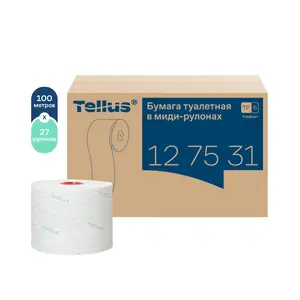 Бумага туалетная Tellus Комфорт T6 2 сл белая 100 м (артикул производителя 127531)