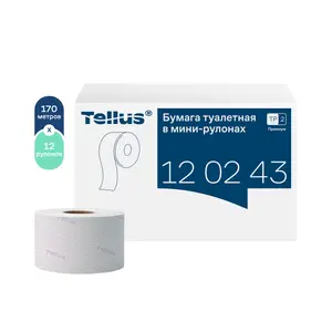 Бумага туалетная Tellus Премиум T2 2 сл белая 170 м (артикул производителя 120243)