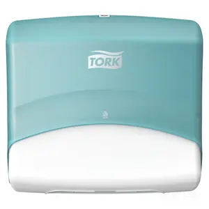 Диспенсер для протирочных материалов TORK W4 Performance бирюзовый пластик арт.654000 