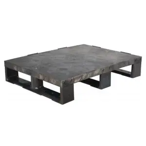 Паллет/поддон ЧЕРНЫЙ (сплошной на 3-х полозьях) 800x600x150 мм TR 680 черный