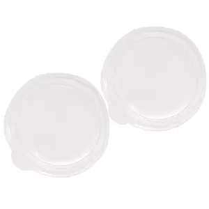 Крышка из полипропилена для бумажного контейнера круглая d121 мм прозрачная