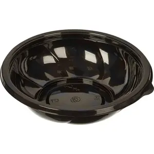 Контейнер пластиковый круглый d189 мм, 750 мл черный Стиролпласт