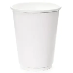 Стакан одноразовый бумажный белый 300мл 2-сл