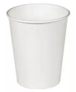Стакан одноразовый бумажный белый 100мл 1-сл Формация