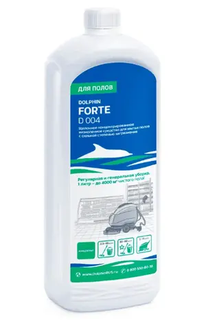 Средство щелочное моющее для пола Долфин FORTE 1 л (арт D004-1)