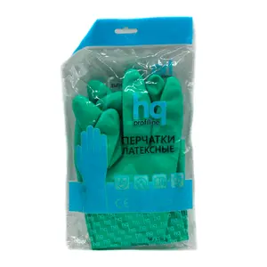 Перчатки резиновые HQ Profline M зеленые