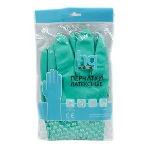 Перчатки резиновые HQ Profiline L зеленые