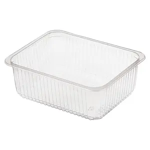 Контейнер под запайку пластиковый прямоугольный 227х178х80 мм, 2300 мл прозрачный