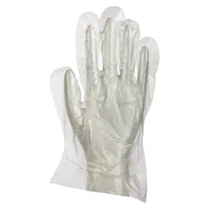 Перчатки одноразовые полиэтиленовые 100 шт в упаковке размер L