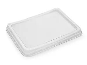 Крышка для контейнера пластиковая прямоугольная 190х144 мм, 875 мл прозрачная Стиролпласт