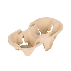 Держатель для 2-х стаканов прессованный крафт  