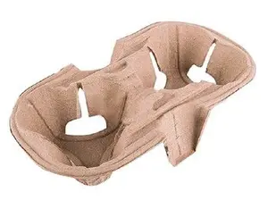 Держатель для 2-х супниц прессованный крафт 