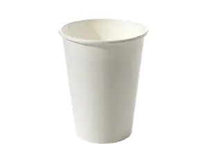 Стакан одноразовый бумажный белый 300мл 1-сл