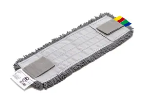 Моп плоский 40х13см микрофибра петлевой Т-образное серый  (артикул производителя MF2189)