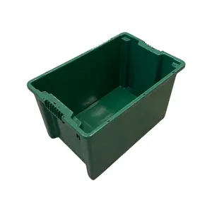 Ящик арт.603 п/э сплошной 600*400*350 (зеленый)+ Крышка арт.503
