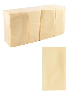 Салфетки бумажные шампань 33х33 двуслойные 1/8 сложение 200 шт (артикул производителя С33-62)