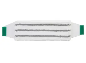 Моп плоский 40см микрофибра ухо с жесткими абразивными вставками зеленый SYR (артикул производителя 993950)