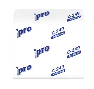 Бумага туалетная листовая PROtissue Instant  двухслойная белая V слож 250 листов арт. С249