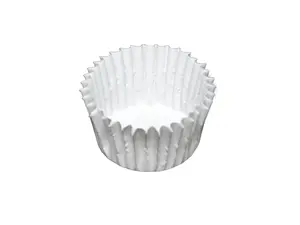 Бумажные тарталетки 24х19 мм круглые белые