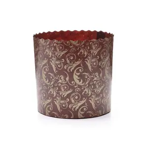 Форма бумажная для выпечки куличей 200г 90х90мм