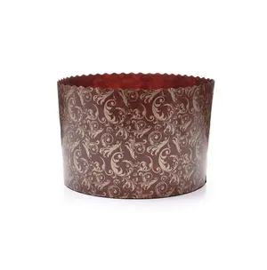 Форма бумажная для выпечки куличей 500г 134х95мм