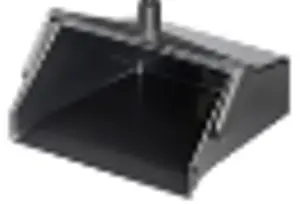 Совок открытый без рукояти с гребнем SYR пластиковый черный арт.992126