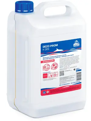 Средство дезинфицирующее с моющим действием Долфин DEZO PROM высокопенное 5 л (артикул производителя К006-5)