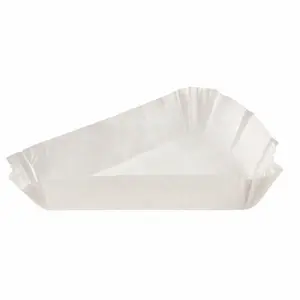 Бумажные тарталетки 102х102х78х22 мм треугольные белые