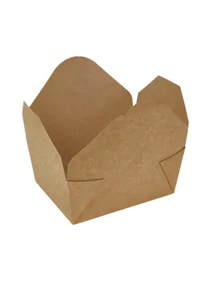 Бумажный контейнер чайна бокс 130х105х64 мм, 600 мм крафт 