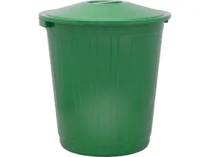 Бак для мусора 80л с крышкой (зеленый) МБ-80