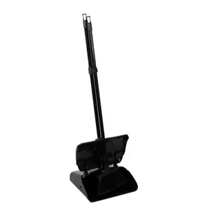 Совок ловушка с щеткой Selmop для подметания черный с крышкой (артикул производителя BAF309)