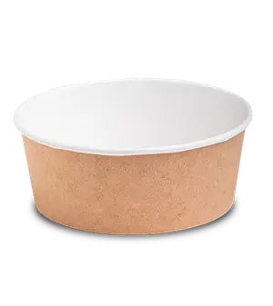 Контейнер бумажный круглый Round Bowl 750 крафт