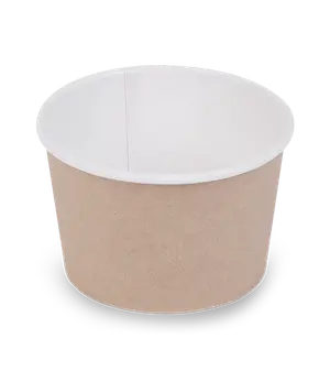 Бумажный контейнер круглый Round Bowl 300мл крафт