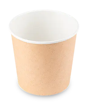 Бумажный контейнер круглый Round Bowl 500мл крафт