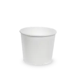 Бумажный контейнер круглый Round Bowl 500мл белый