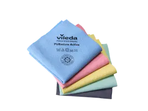 Салфетка Vileda ПУРмикро Актив 38х35 см красная (артикул производителя 174048)