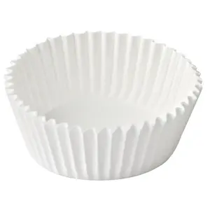 Бумажные тарталетки 90х25 мм круглые белые