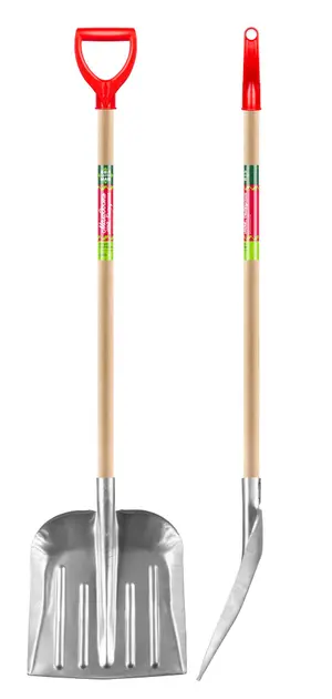 Лопата снеговая Рыдлёвка Центроинструмент 33х37 см (артикул производителя 2263-ч)