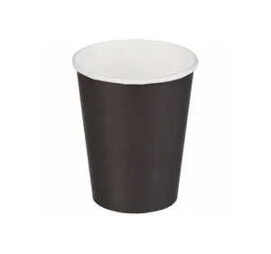 Стакан бумажный 400мл 1-сл черный (d90мм)