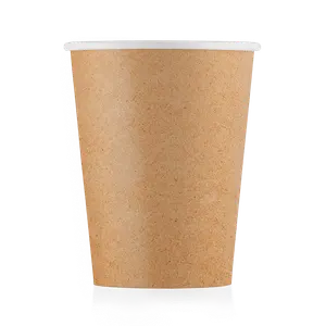 Стакан бумажный 250мл 1-сл крафт (d80мм)
