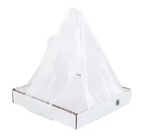 Полиэтиленовый пакет майка под коробку для пиццы прозрачный 14 мкм 42+30х70 см