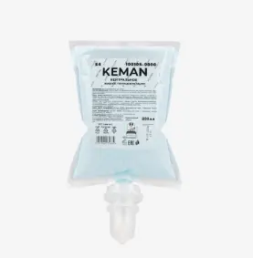 Мыло для рук картридж Keman S4 нейтральное синий перламутр с отдушкой 0,8 л (артикул производителя 100105-0800)