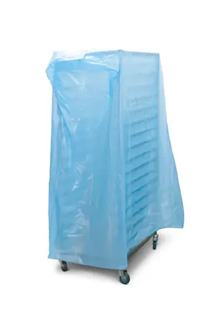 Покрытие для тележки-шпильки HACCPER Keepsa, 850х700х1900 мм, голубое, с перфорацией, 100 шт/кор