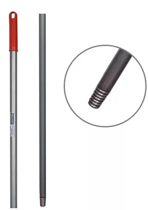 Ручка алюминиевая Selmop с резьбой 130см d24мм красная (артикул производителя KP23550-130-R)