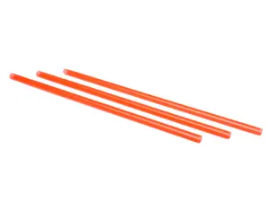 Трубочки для коктейля без изгиба красные, диаметр 8 мм, 24 см, 250шт