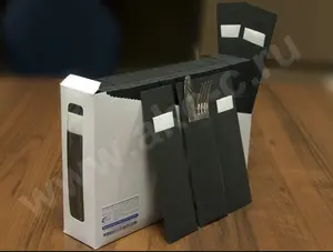 Конверт для приборов чёрный 205х60мм с салфеткой