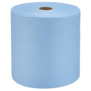 Нетканый протирочный материал в рулоне синий 31х32см 500л СОТЫ 110гр/м Ben Fatto