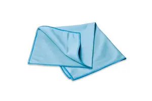 Салфетка микрофибра для стекол гладкая Ben Fatto 35*40 см голубая 320г/м2 